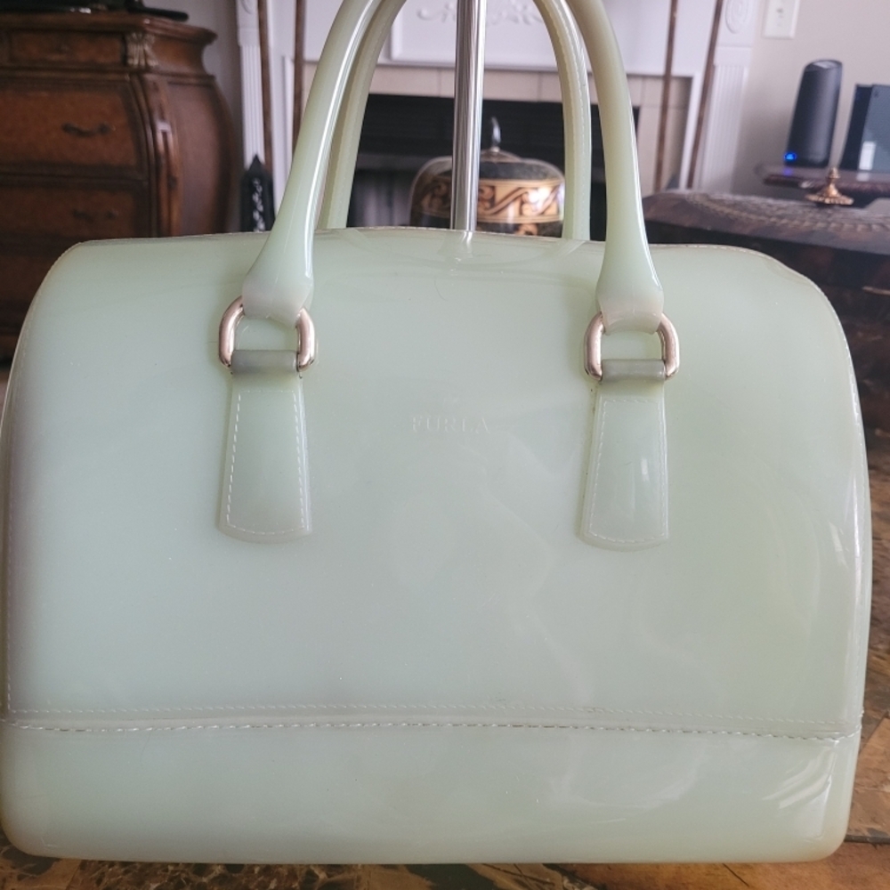 Furla Candy Bag in Mint Green - Picture 4 of 9